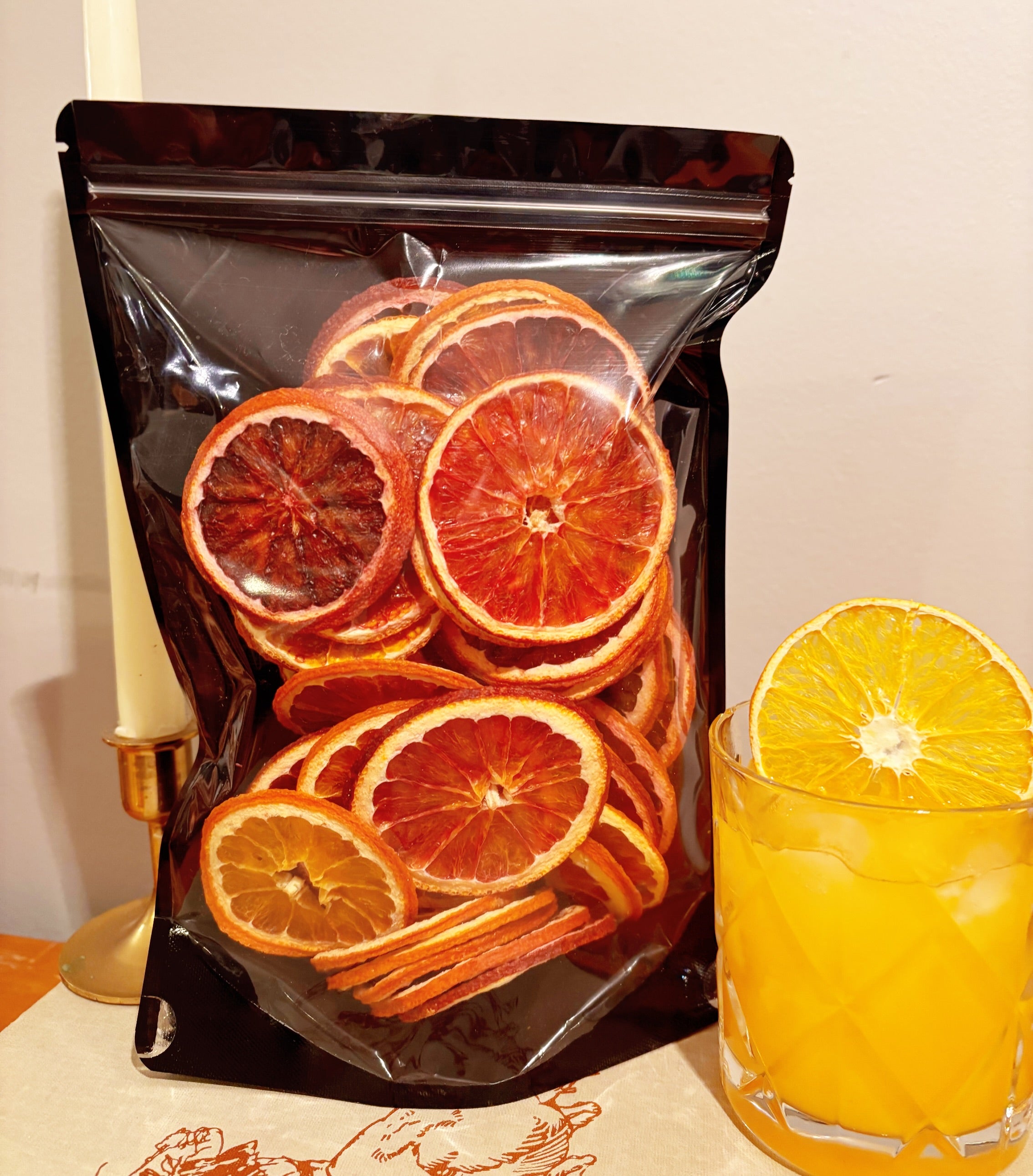 30 dehydrated blood orange slices